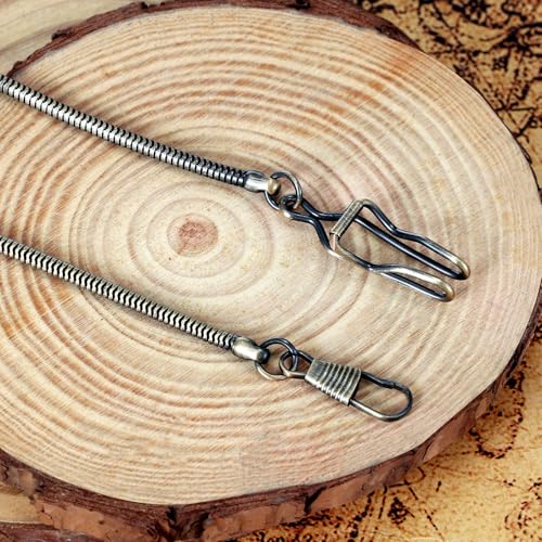 Cadena para reloj de bolsillo de 37,5 cm en color bronce de metal resistente 4