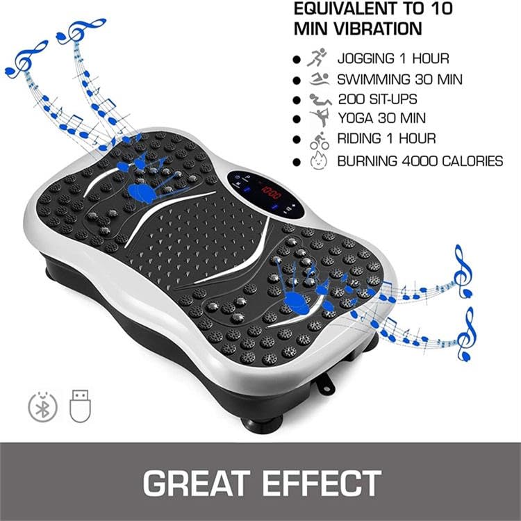 Image of AHP Crazyfit Vibration Plate Massager Machine for Full Body Workout|Gym Workout for Muscle Toning, Pain Relief, Flexibility