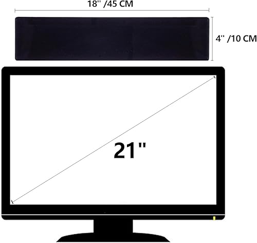 Miniatura 8 de Soporte superior de tablero de notas para monitor, soporte de notas adhesivas para monitor de 18", tableros adhesivos, tablero de mensajes para