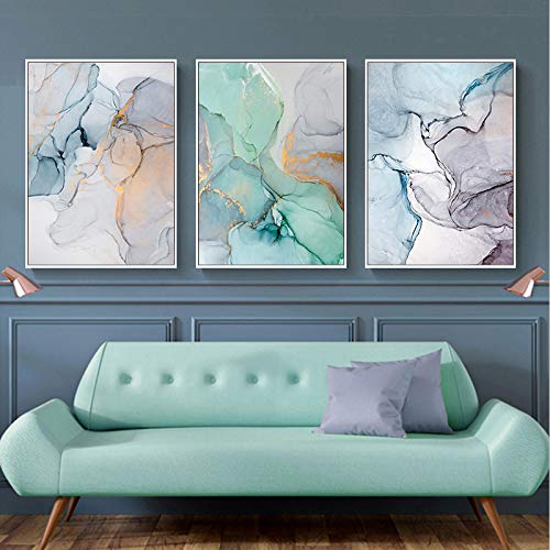 Peinture sur toile abstraite géométrique pour raviver un mur de salon vide