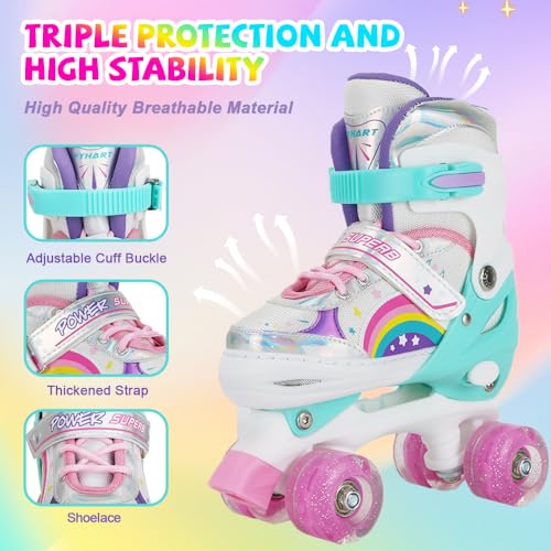 Patins roulettes filles réglables : apprenez à patiner sans tomber