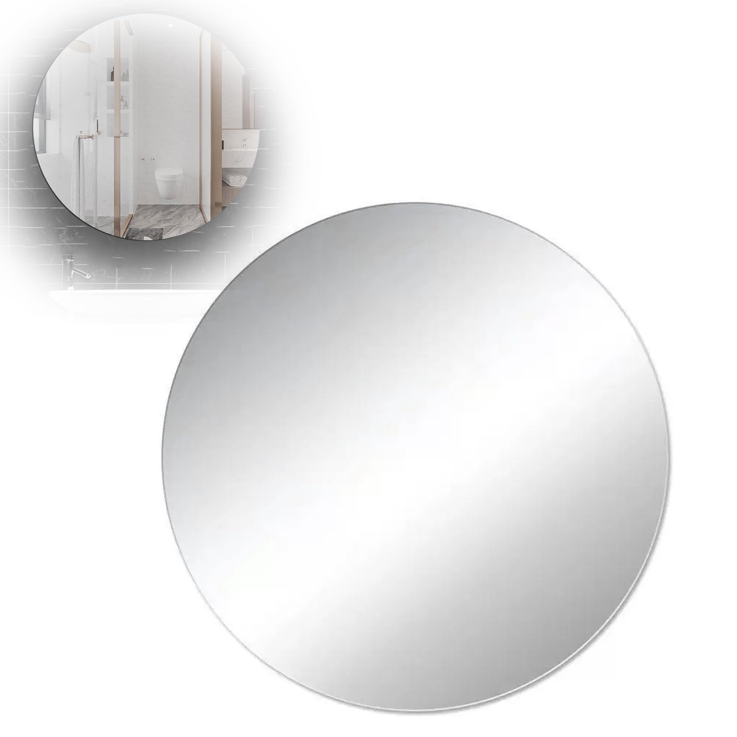 Amazon.co.jp: PAVIKE 割れない鏡 丸型/楕円型 30cm*30cm 20cm*30cm