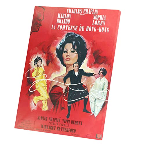 Affiche Française de Film la Comtesse de Hong-Kong en Toile Imprimée Décorative Retro