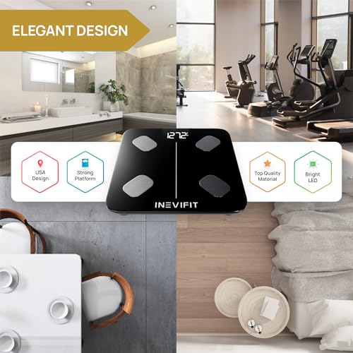 Analyseur de composition corporelle de haute précision INEVIFIT balance connectée Bluetooth - 6