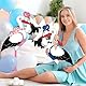 Klapperstorch Baby Rosa,Klapperstorch zur Geburt Draußen+10Pcs Neugeborene Balloon,Storch Geburt für Draussen Mädchen,Beidseitig bedruckt,Geburtsstorch inkl Holzstab+ Namensschild Grußkarte