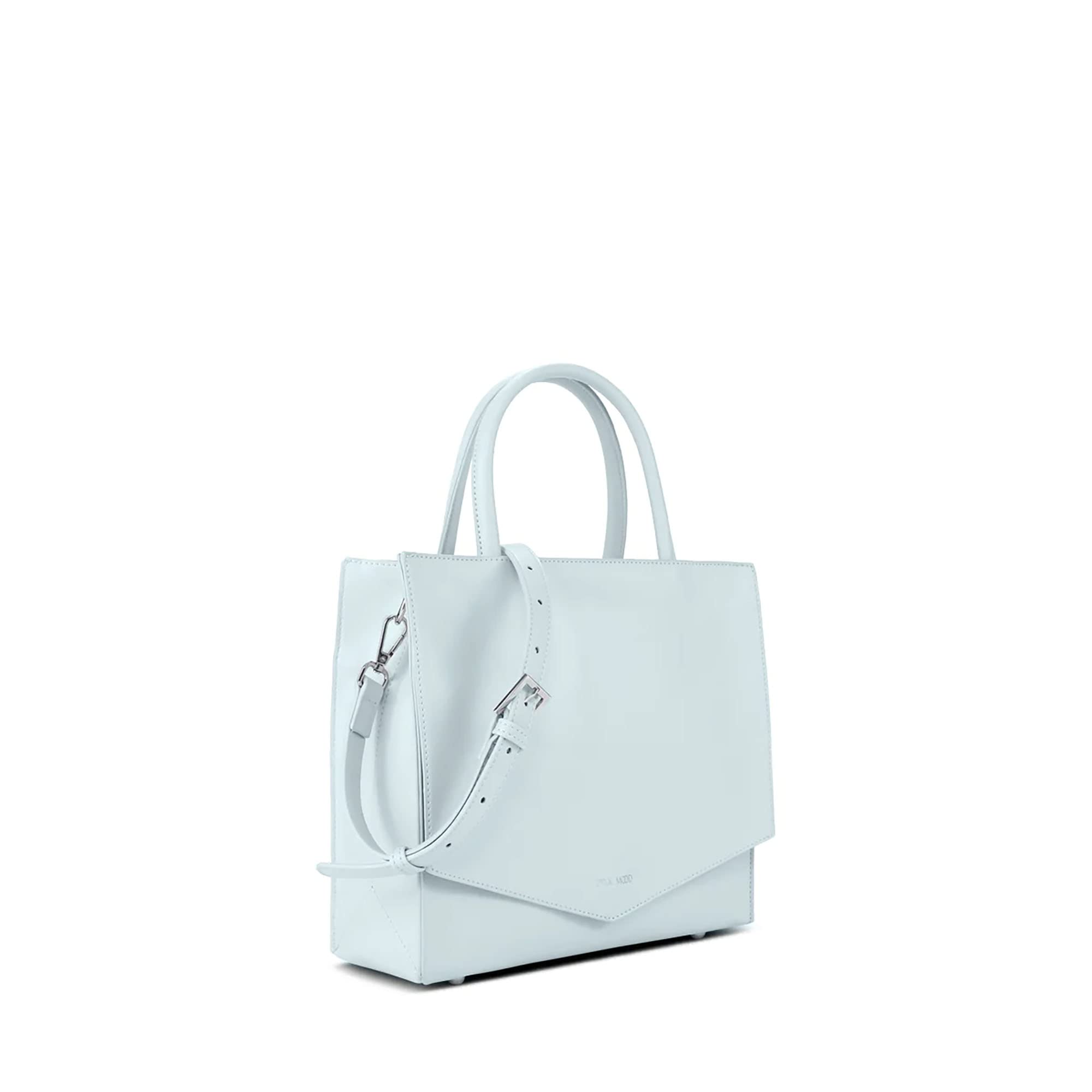 Pixie Mood IncPixie Mood CAITLIN-S-TOTE-IBLU-SM Soft Smooth Finish, Small, Recycled Vegan Leather Convertible Crossbody Tote Bag