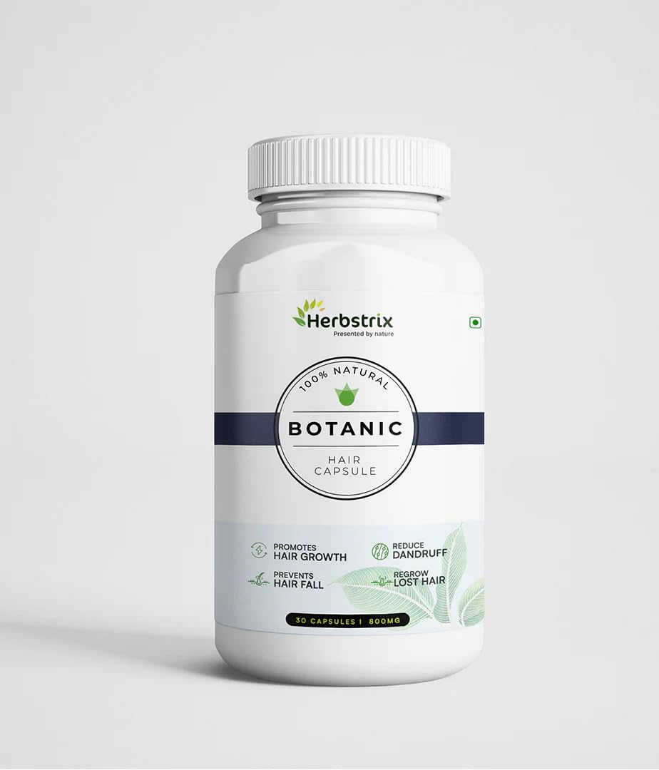Botanic Hair Supplement | Natural Ayurvedic Capsules for Scalp Nourishment & Hair Care – 30 Capsules-image-11