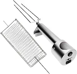 Espeto Elétrico Giratório Grill Master Cabo De Alumínio Grelha Giratória