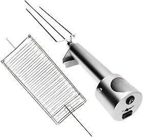 Espeto Elétrico Giratório Grill Master Cabo De Alumínio Grelha Giratória