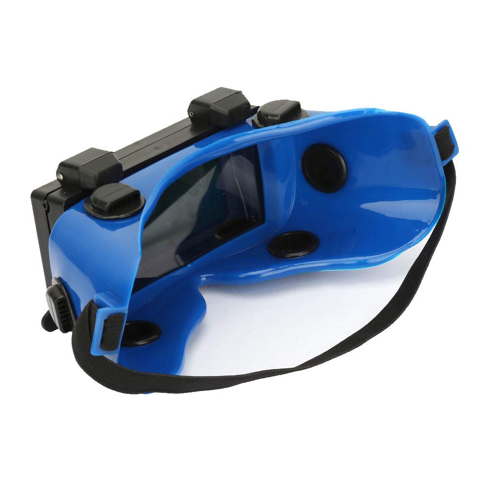 Casque Soudure Lunettes de soudage Assombrissement Automatique des Lunettes de Soudure soudeur lunettes de protection pour chantier de construction soudage électrique(Bleu)