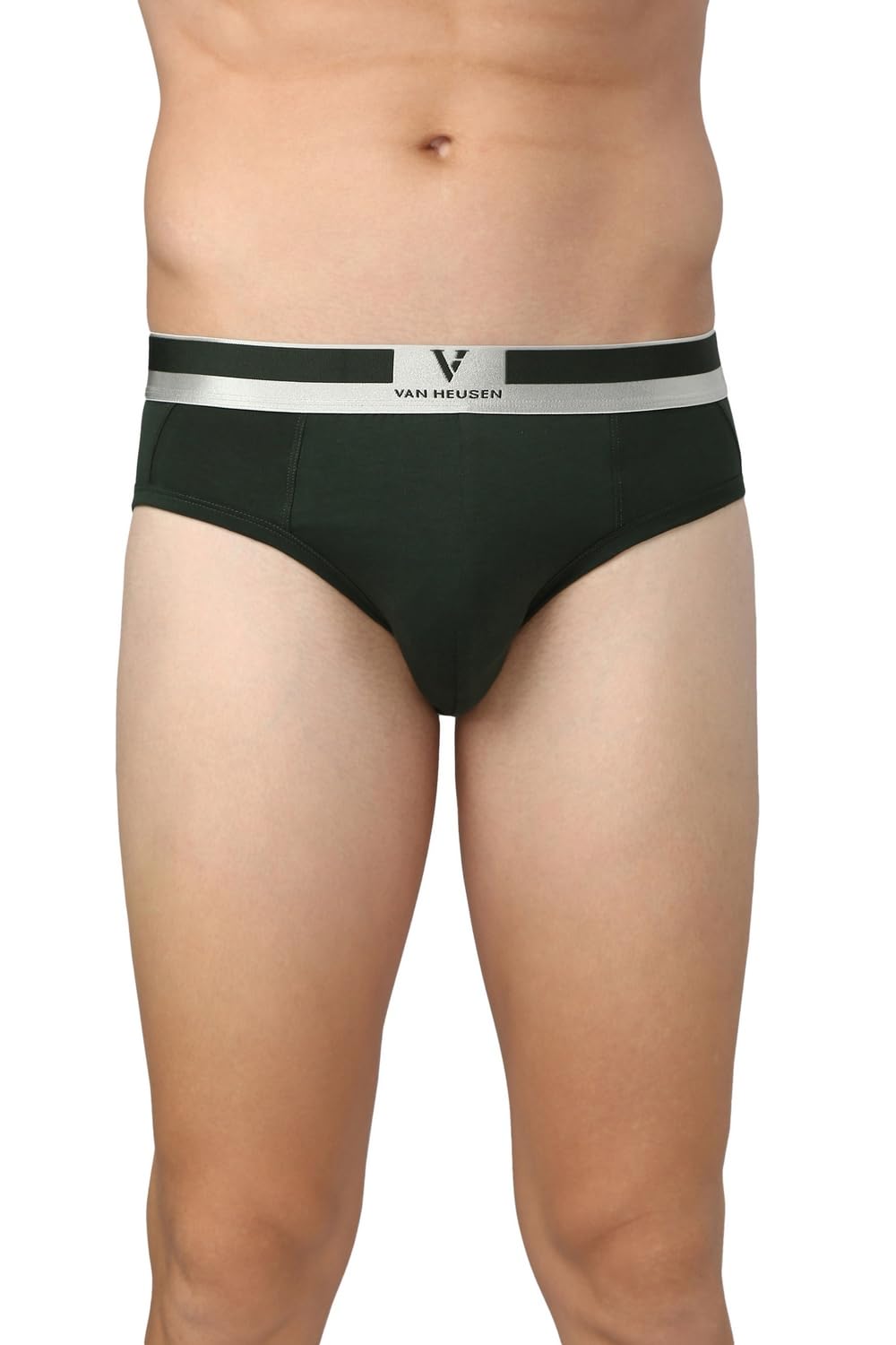 Van HeusenMen's Cotton Blend Classic Regular Solid Briefs