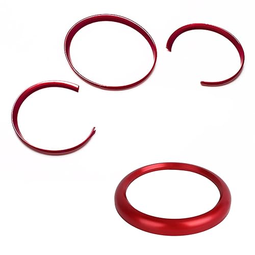 Miniatura 6 de Xotic Tech - Marco de instrumento, marco de instrumento, para salpicadero, compatible con Porsche Macan 2015-up, 718 Cayman Boxster 2016-2018 (rojo)