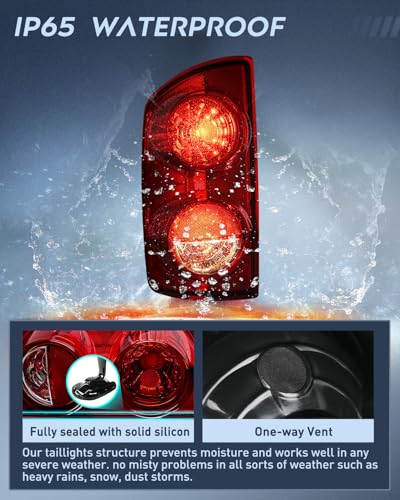 Image of Nilight Taillight Assembly Compatible with 2007 2008 Dodge Ram 1500