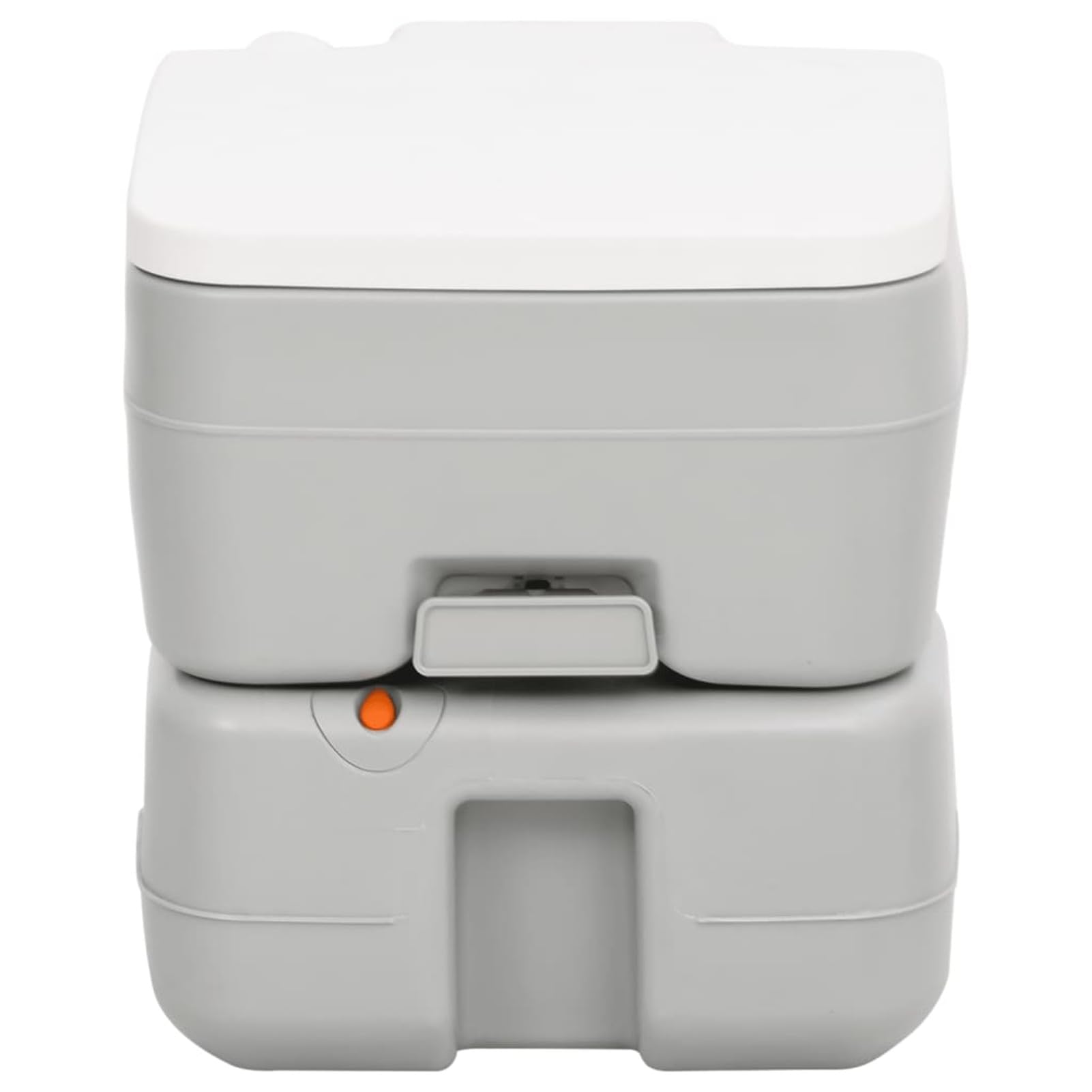 ShGaxin WC da campeggio portatile HDPE grigio e bianco 15+10 l, WC portatile, WC portatile, Potty Camper, WC a secco - 154407