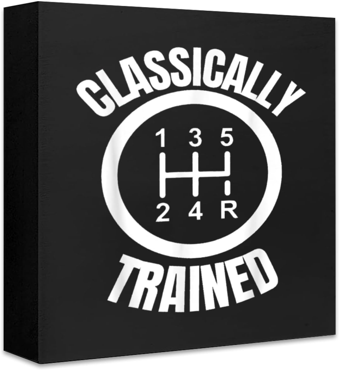 Funny Tabletop Decor - Classically Trained Funny Stick Driver Manual Transmission Themed Ornament for Living Room, Bedroom & Office