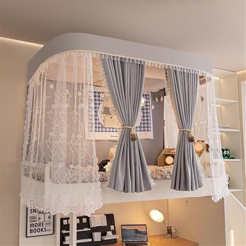 Tente de lit moustiquaire pour lit mezzanine et chambre d'enfant partagée