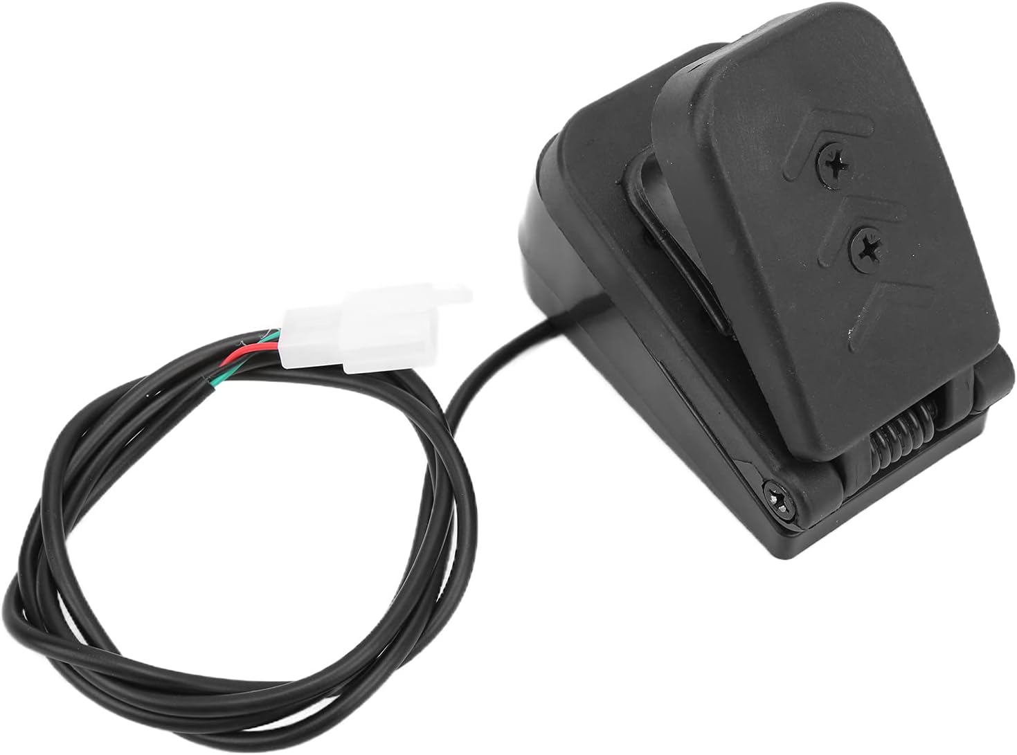ATV Throttle Accelerator Foot Pedal, Wireless Electric Speed Control with Socket, Universal Rubber Pedal for Kids Ride - On Car Go Kart Scooter Moped
