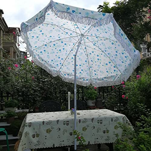 ZYYX 200cm Hawaii Sonnenschirm Strandschirm Marktschirm Gartenschirm Terrassenschirm Balkonschirm wetterfester neigbar Outdoor Reise Cover
