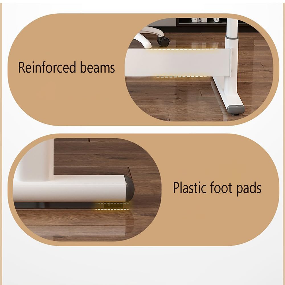 Convertisseur de bureau debout réglable en hauteur – Poste de travail assis-debout ergonomique avec design divisé pour un confort amélioré