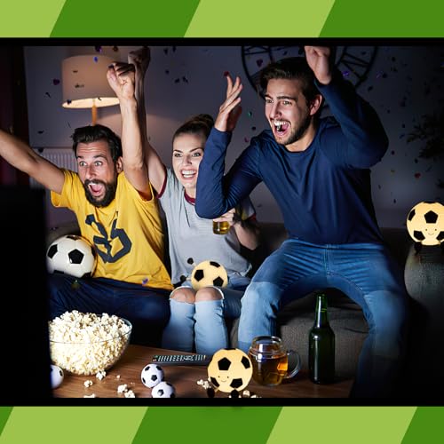 YISUN Football Night Light, Rechargeable Portable Dimmable Silicone Football Lamp with Touch Control and Timer - Image 2