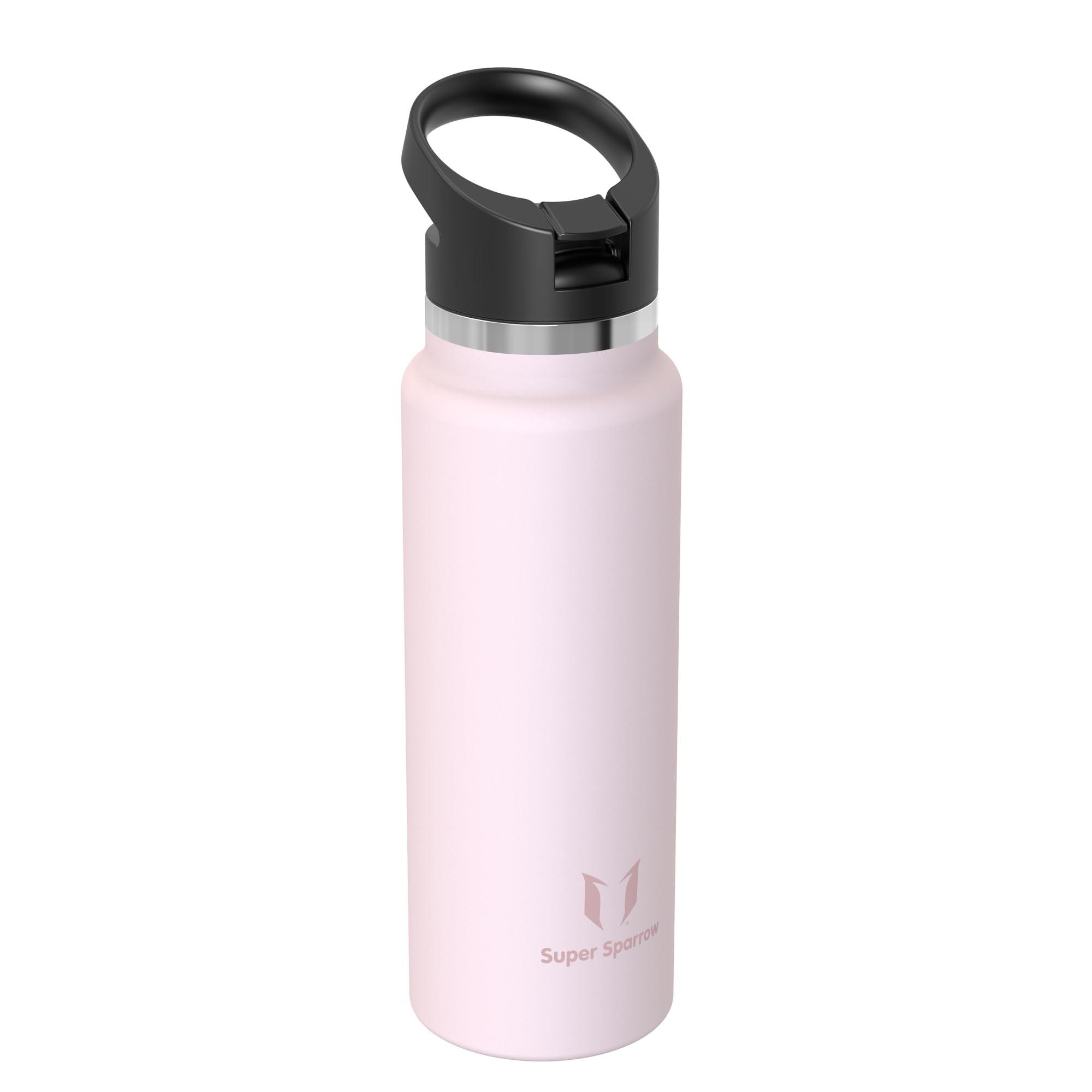 Super Sparrow Borraccia Termica - 500ml, 750ml, 1000ml, 1.2L, 1.5L- SwivelSip Inox Bottiglia - Senza BPA Borracce Termiche, Borraccia Ergonomica per Bambini, Sportiva, Bici, Campeggio, Palestra