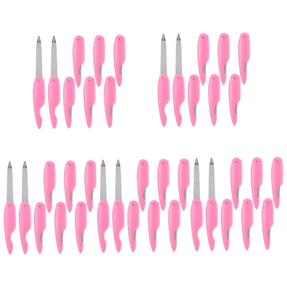 Healeved 40pezzi Unghie Pieghevoli Metallo Limette Piccole Per Manicure e Pedicure Strumenti Di Bellezza Chic e Pratici Per Unghie Acriliche e False