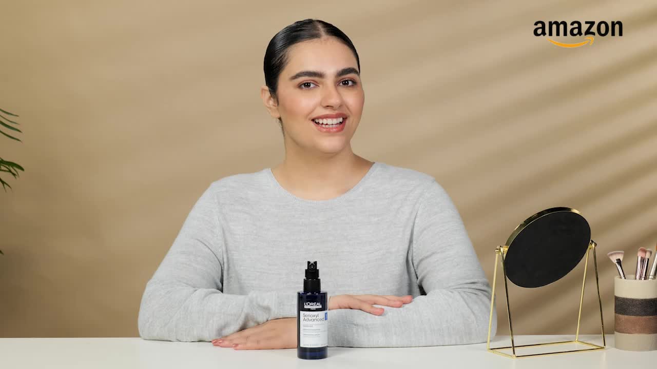 Image of L'Oreal Professionnel Serioxyl Advanced Hair Growth Serum for scalp | Powered by Stemoxydine 5% + Resveratrol | Stimulates dormant hair roots and thickens hair fibre | Hairgrowth serum for men and women
