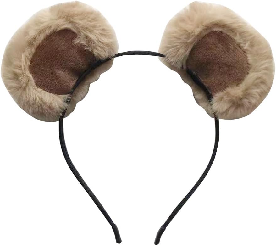 Headband Bear Ears Soft Ball Hairband Headwear Halloween Christmas Costumes for Women image 4
