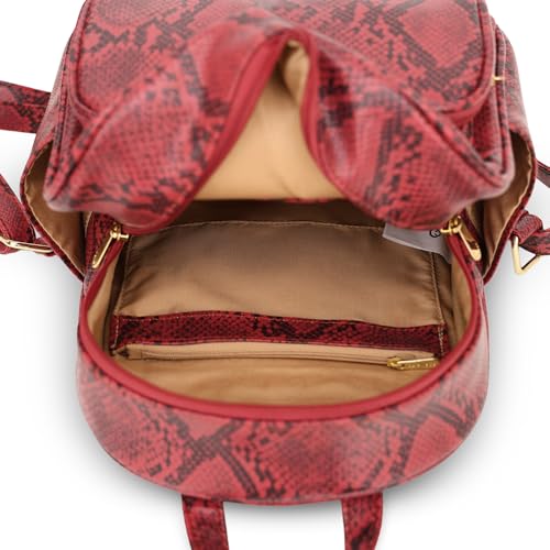 Image of Caprese Draco Casual Backpack, Small | Fashion Backpack for Women with Adjustable Strap & Secure Zip Closure | Spacious, Versatile for Everyday Outings and Travel