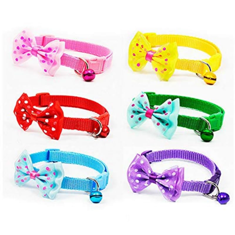 Dog Trust Pack of 2 pcs Collar Flower Collar for Your Kitten Pupies Dog Size 10 MM Cat Collar with Bell,Solid & Safe Collars for Cats, Nylon, Collar (B0CW3GG43W) Amazon Price History, Amazon Price Tracker