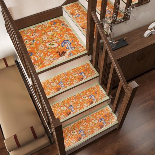 Tapetes para escaleras de caracol de madera 26x75cm Estilo 2 2