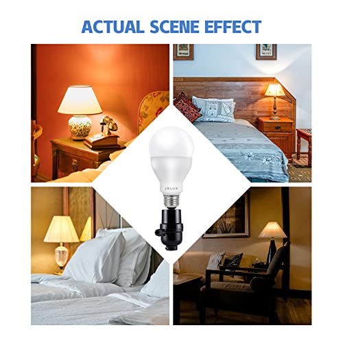 Jolux 3-Way Led Light Bulbs 40 75 100 Watt Equivalent,Energy Efficient 15 Watt,Soft White,2700K,Indoor Standard E26 Bulb, (6 Count (Pack Of 1)) #TOP1