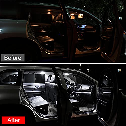 Bombillas LED para coche Kia Sportage 2 2005-2009 luz interior cúpula 12v 4
