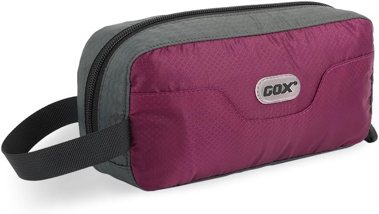 Necessaire de viagem GOX para homens, roxa, 20,07 cm x 9,4 cm x 5,08 cm