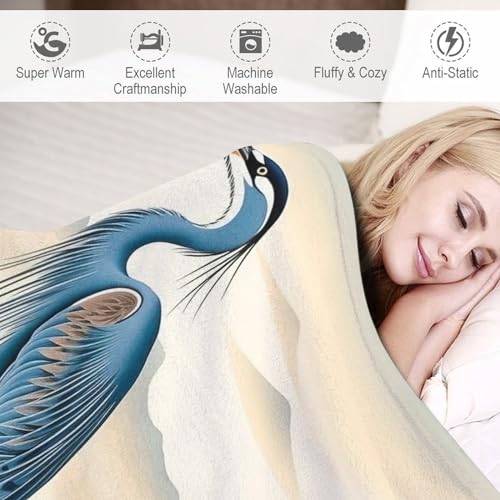 Couverture de canapé grue 180x200 pour soirée cocooning