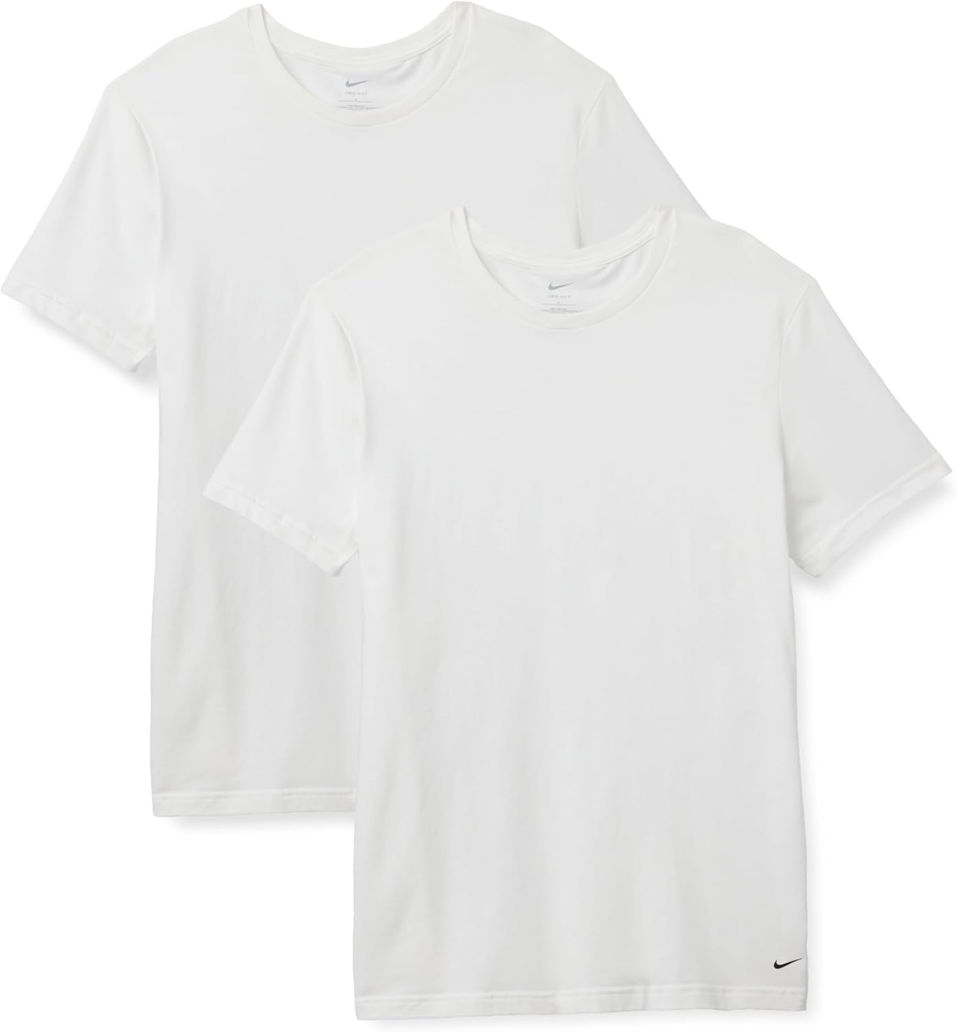 Nike Men's Essential Cotton Stretch Short Sleeve Crewneck Undershirts (2-Pack)