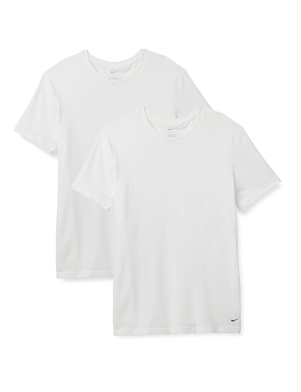 Nike Men's Essential Cotton Stretch S/S Crew Neck 2pk Undershirts by Nike - Used condition - US$42.56