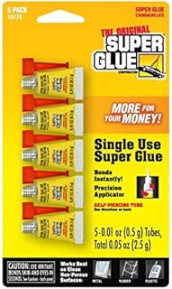 Super Glue 15175 Mini Single Use Tubes 5-Pack