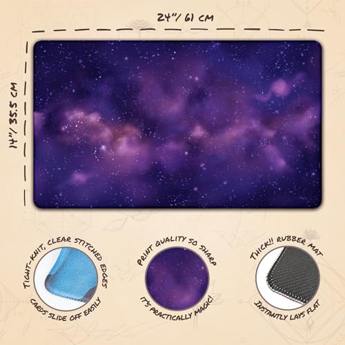 Cosmic Black Bundle - MTG Playmat + 104ct Card Sleeves image 5