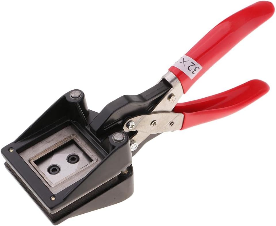 for Picture Photo Punch Cutter 25Mm X 32Mm Right Corner, Clean Edge Stainless Steel Id License Tool, Easy to Use for Id Card, Ic Card, Credit Card, Certificates