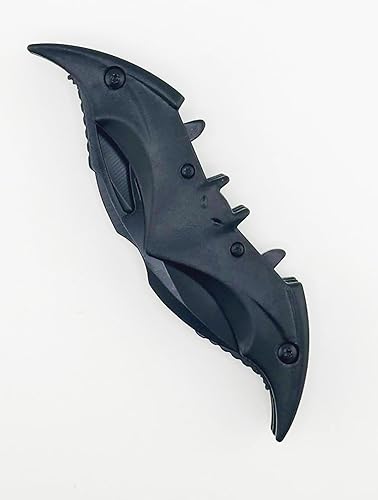 Miniatura 4 de ARLEZA STORM Dark Knight - Cuchillo de murciélago de doble hoja plegable de bolsillo de 11 pulgadas, cuchillo táctico de doble hoja asistido por