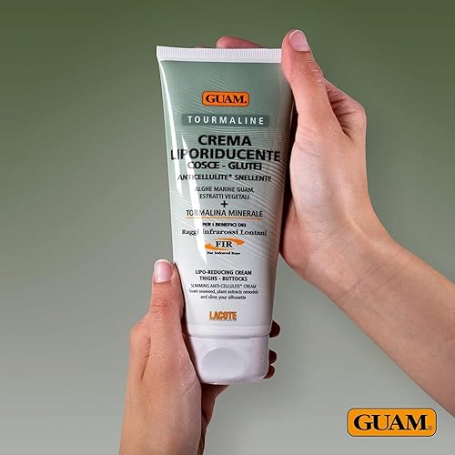 Miniatura 2 de GUAM Gel remodelador caliente de algas marinas y crema anticelulítica con beneficios de calor infrarrojo FIR, tratamiento de celulitis reductor de