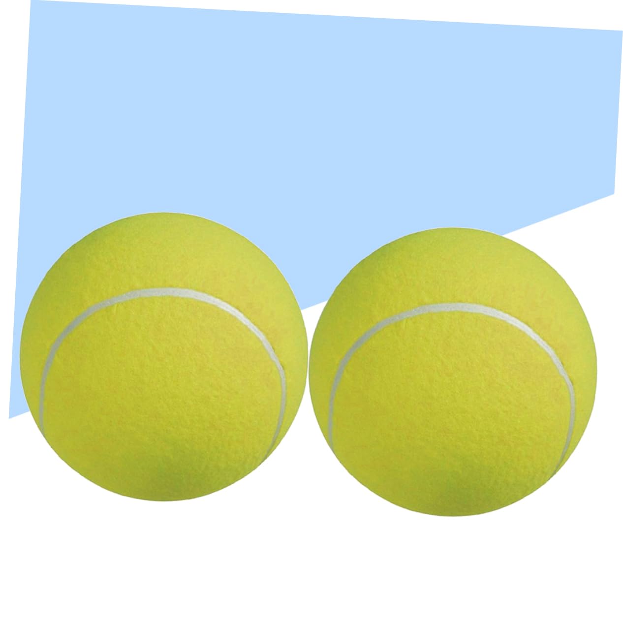 Milisten Palla da Tennis Gigante Gonfiabile 9.5 Pollici per Cani e Ragazzo Ragazza con Ago per Gonfiaggio, 2 Pezzi in Gomma e Fibra Sintetica