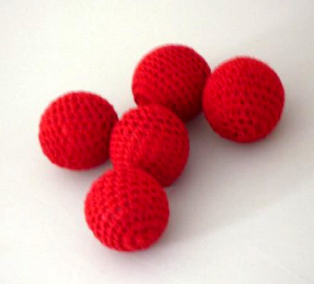 SUMAG Magic Tricks 2pcs Crochet Ball accessory for Cup & Balls and Chop Cup Close Up Gimmick Props (2.5cm) - Image 2