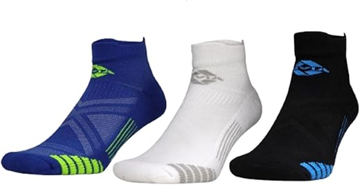 Nivia Stripes 2.0 Training Socks for Men, Ankle Length Sports Socks with Soft Stretchable Fabric, Breathable &amp; Moisture-Wi...