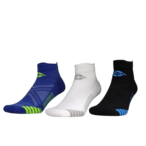 Nivia Stripes 2.0 Training Socks for Men, Ankle Length Sports Socks with Soft Stretchable Fabric, Breathable & Moisture-Wicking, Cushioned Comfort, Ideal for Gym, Running & Everyday Use, Pack Of 3