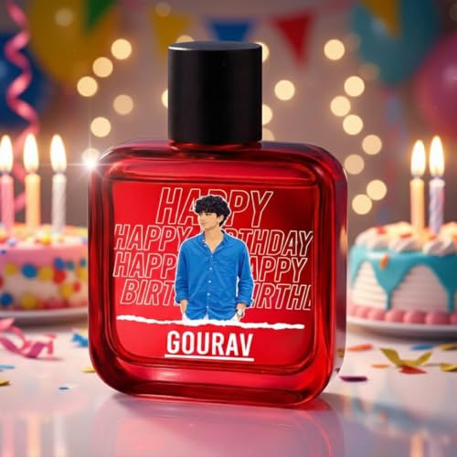 Image of Perfumes (Personalized Happy Birthday Perfume 100ml | Wild Stone Ultra Sensual EDP for Men | Long Lasting Citrus Spicy & Woody Scent | Custom Name & Photo Print Gift by Love Craft Gifts)