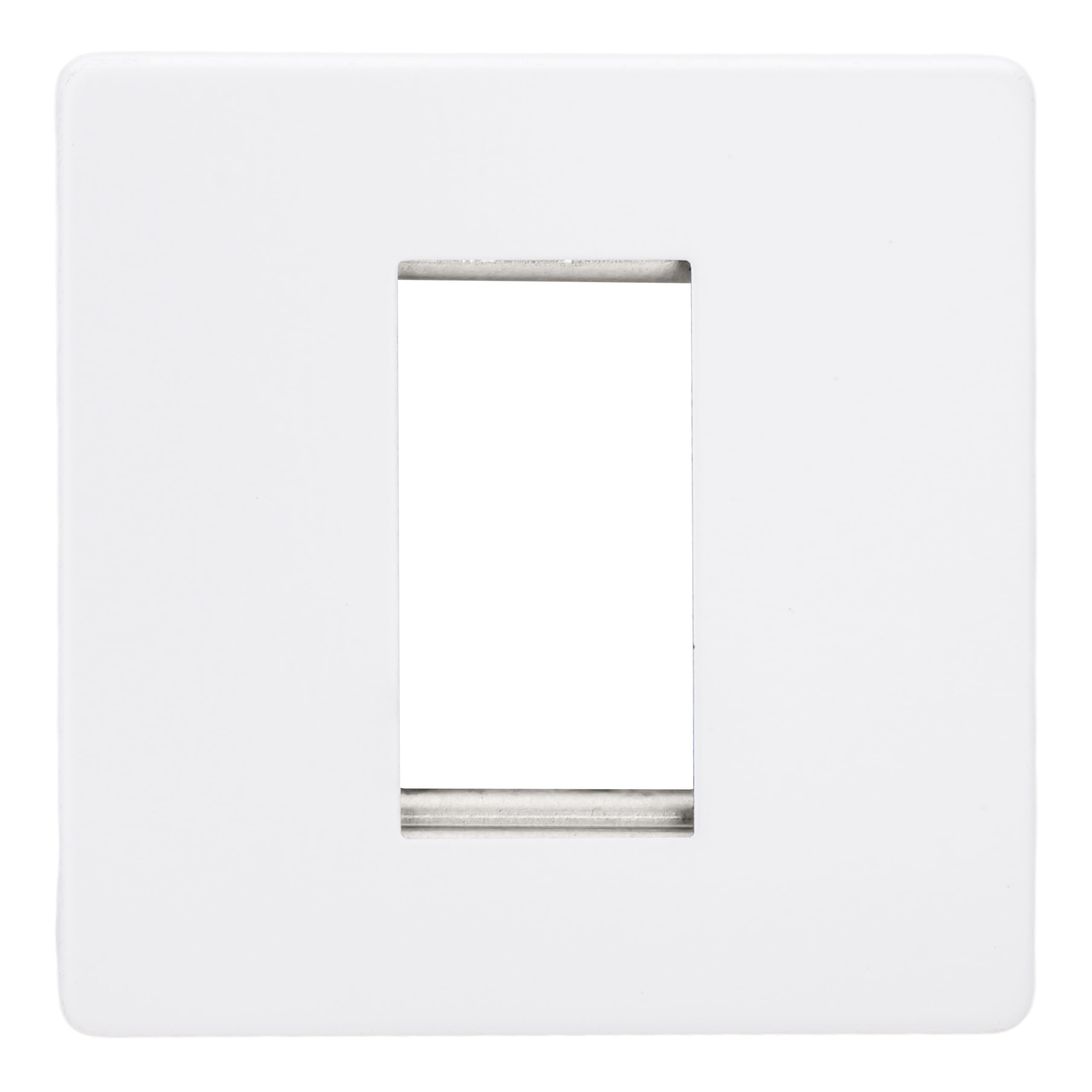 Varilight Single DataGrid Plate - Screwless Primed, XDYG1S.PD