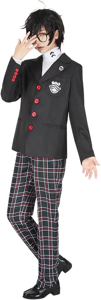 starfun Persona 5 P5 Joker Protagonist Cosplay Costume Akira Kurusu Shujin Academy School Uniform Suit