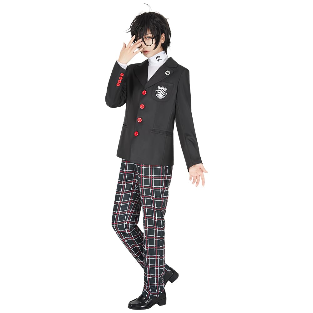 starfun Persona 5 P5 Joker Protagonist Cosplay Costume Akira Kurusu Shujin Academy School Uniform Suit